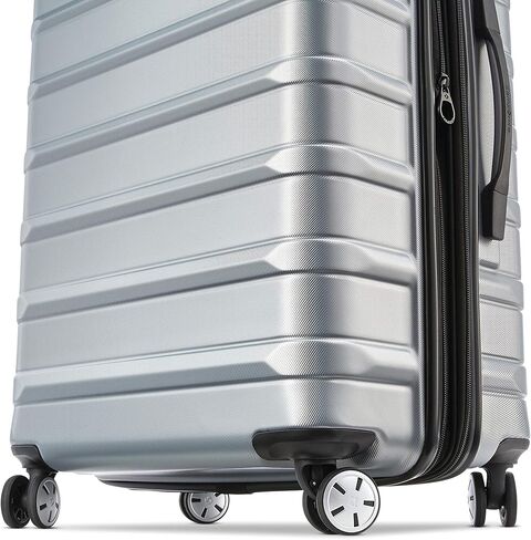 Samsonite Omni 2 Domestic Carry-On Luggage - 22x14x9 Airline-Approved - Features Expandable Polycarbonate Shell, 360° Wheels, TSA Lock - Amazon Exclusive - Artic Silver in Kuwait