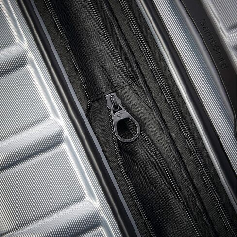 Samsonite Omni 2 Domestic Carry-On Luggage - 22x14x9 Airline-Approved - Features Expandable Polycarbonate Shell, 360° Wheels, TSA Lock - Amazon Exclusive - Artic Silver in Kuwait