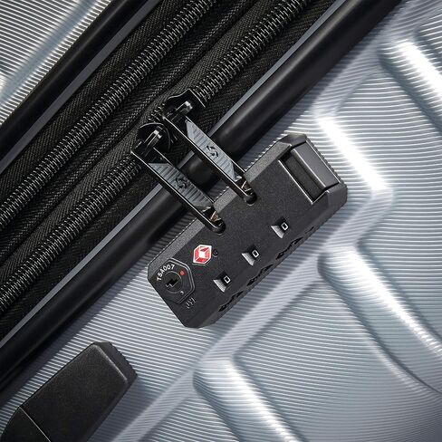 Samsonite Omni 2 Domestic Carry-On Luggage - 22x14x9 Airline-Approved - Features Expandable Polycarbonate Shell, 360° Wheels, TSA Lock - Amazon Exclusive - Artic Silver in Kuwait