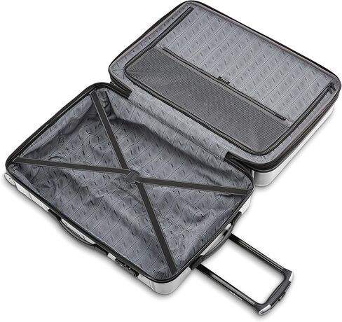 Samsonite Omni 2 Domestic Carry-On Luggage - 22x14x9 Airline-Approved - Features Expandable Polycarbonate Shell, 360° Wheels, TSA Lock - Amazon Exclusive - Artic Silver in Kuwait