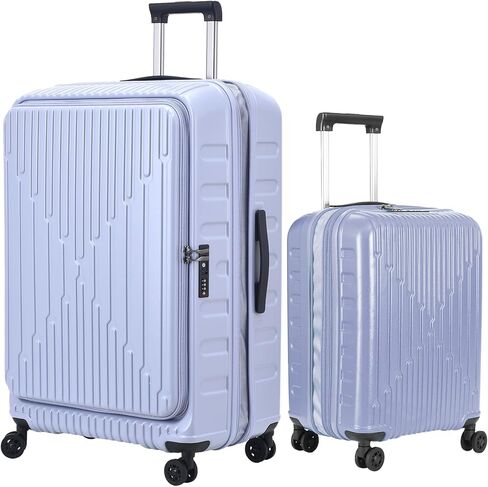 Kaleenie 29 Inch Luggage with Expansion and Side Opening Design, 50 * 31(35)*76cm, 117L~133L Lightweight ABS+PC Hardshell Checked Suitcase, Gray in Kuwait