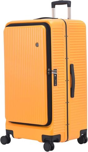 Kaleenie 29 Inch Luggage with Expansion and Side Opening Design, 50 * 31(35)*76cm, 117L~133L Lightweight ABS+PC Hardshell Checked Suitcase, Gray in Kuwait