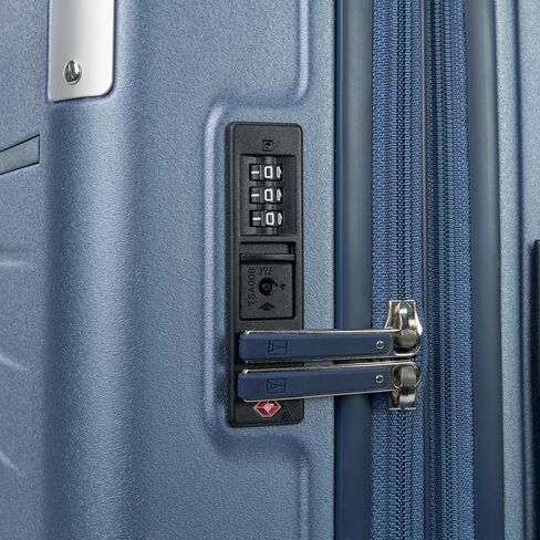 حقيبة سفر بعجلات دوارة قابلة للتوسيع من Travelpro Platinum Elite ذات هيكل صلب من البولي كربونات، أزرق سماوي داكن، مقاس كبير 28 بوصة in Kuwait