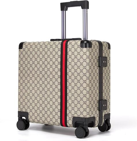 VH&GRED 2-Piece Luggage Set (20" Carry-On & 24" Checked) with Dual Spinner Wheels | Premium Leather, TSA-Approved Lock in Kuwait