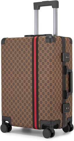 VH&GRED 2-Piece Luggage Set (20" Carry-On & 24" Checked) with Dual Spinner Wheels | Premium Leather, TSA-Approved Lock in Kuwait