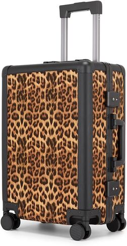 VH&GRED 2-Piece Luggage Set (20" Carry-On & 24" Checked) with Dual Spinner Wheels | Premium Leather, TSA-Approved Lock in Kuwait