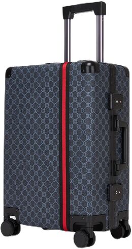 VH&GRED 2-Piece Luggage Set (20" Carry-On & 24" Checked) with Dual Spinner Wheels | Premium Leather, TSA-Approved Lock in Kuwait