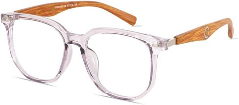 Wooden Square Blue Light Glasses Bloomveil in Saudi Arabia