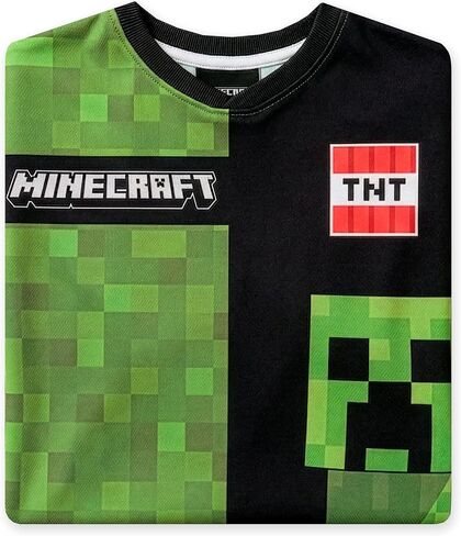 Minecraft Shirt, Oversized Soccer Shirts For Boys, Creeper Kids Soccer Jersey, Gamer Shirt in Kuwait