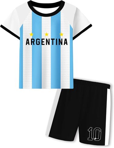 Kids Soccer Jerseys Boys Girls Football Jersey Outfits Training Uniforms Athletic Jersey 4-12 Years in Saudi Arabia