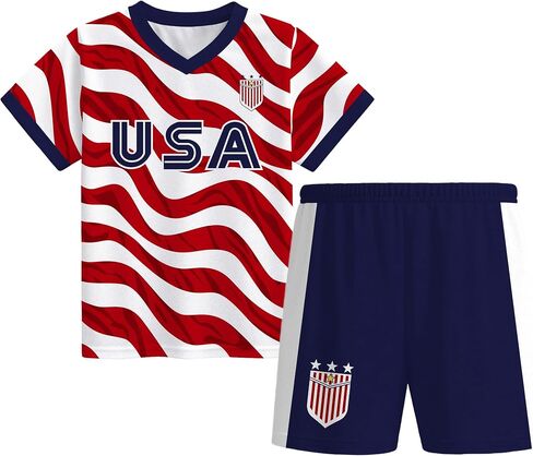 Kids Soccer Jerseys Boys Girls Football Jersey Outfits Training Uniforms Athletic Jersey 4-12 Years in Saudi Arabia