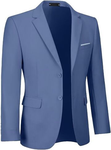 Mens Suit Jackets Two Button Slim Fit Blazers Casual Suit Separates Coat Sport Coats with Pockets for Wedding Prom Party in Kuwait