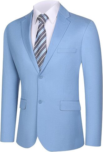 Men's Casual Blazer Two-Button Lightweight Sport Coat Modern Fit Suit Jacket for Summer Wear in Saudi Arabia