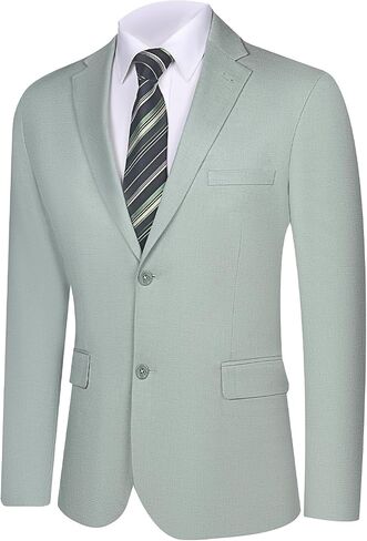 Men's Casual Blazer Two-Button Lightweight Sport Coat Modern Fit Suit Jacket for Summer Wear in Saudi Arabia