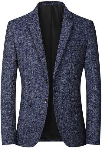 Men's Blazer Lightweight Suit Jacket Slim Sport Coat 2 Button Casual Busniess Travel Jakcets in Kuwait