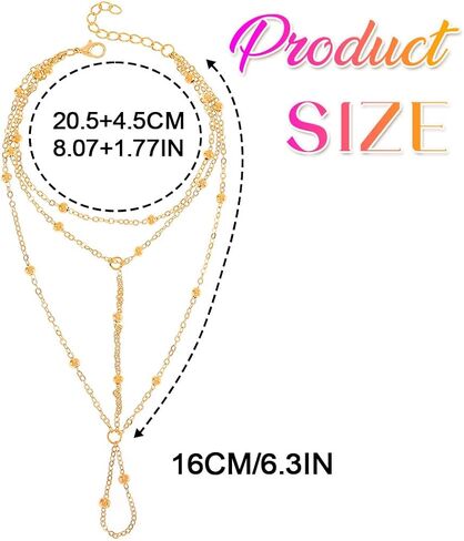 Nicute Gold Beads Toe Anklet Layered Barefoot Sandals Jewelry Summer Beach Foot Accessories for Women in Kuwait