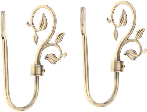 2 Pack Window Drape Hangers for Home Use, Bronze in Saudi Arabia
