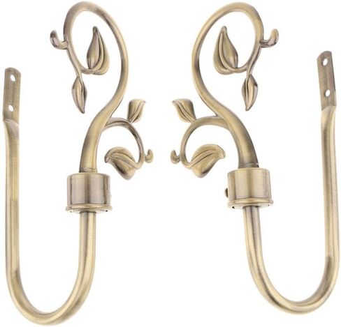 2 Pack Window Drape Hangers for Home Use, Bronze in Saudi Arabia
