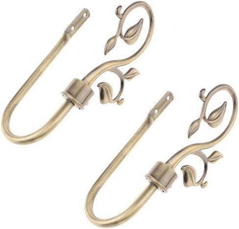 2 Pack Window Drape Hangers for Home Use, Bronze in Saudi Arabia