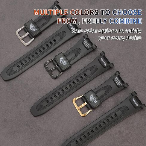Resin Watch Band Replacement for Casio Protrek PRG-240 PRG-40 PAG-40 Wirstband accessories for Men and Women in Kuwait