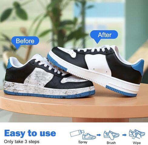 Shoe Cleaner Kit, White Sneaker Cleaner Kit for Tennis Shoes, Running, Golf, PU, Nubuck,Sole, Foam Shoe Cleaning Kit in Saudi Arabia