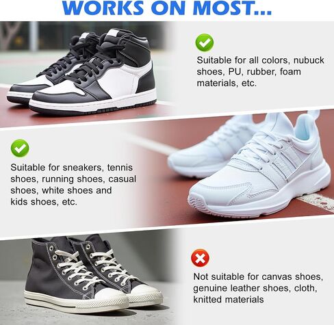 Shoe Cleaner Kit, White Sneaker Cleaner Kit for Tennis Shoes, Running, Golf, PU, Nubuck,Sole, Foam Shoe Cleaning Kit in Saudi Arabia
