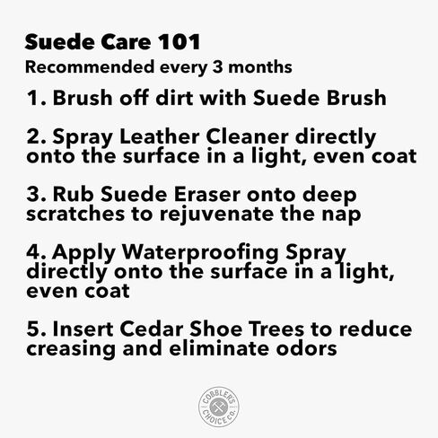 Cobbler's Choice Suede & Nubuck Care Kit - Cleaner, Waterproofing Spray, and Suede Brush & Eraser for Shoes, Boots, Bags, and Apparel in Kuwait