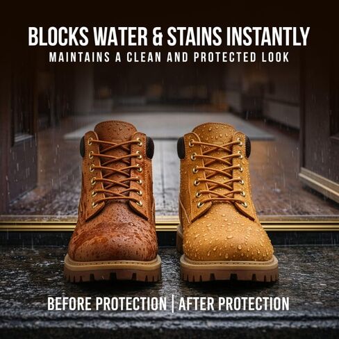 MUDY Suede Protector Spray,Shoe Protector Spray, Water and Stain Repellent, Waterproof Nano Protection for Sneaker, Leather, Nubuck, Canvas, Textiles, Bags in Saudi Arabia