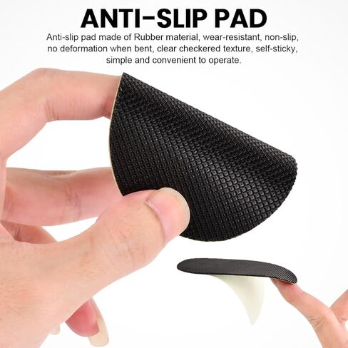 20 Pairs High Heel Replacement Tips,Shoe Heels Repair,Shoes Repair Caps in 2 Colors with Removal Pliers and Anti-Slip Pad,Round and U Shape Shoe Heel Repair Kit for Women's Shoes,5 Sizes in Saudi Arabia