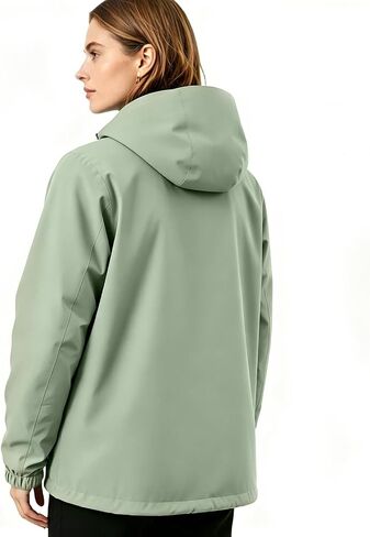 Women's Rain Jacket,Rain Coat,Waterproof Windbreaker With Hood,Lightweight Spring Jacket for Outdoor Cycling Hiking in Saudi Arabia