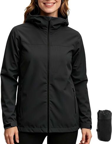Women's Rain Jacket,Rain Coat,Waterproof Windbreaker With Hood,Lightweight Spring Jacket for Outdoor Cycling Hiking in Saudi Arabia