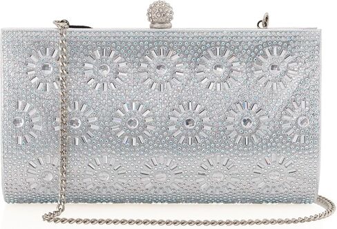Women's Evening Handbag Crystals Rhinestone Clutch Purse Beaded Sparkly Shoulder Bag for Wedding Prom in Saudi Arabia