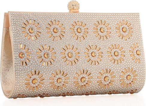 Women's Evening Handbag Crystals Rhinestone Clutch Purse Beaded Sparkly Shoulder Bag for Wedding Prom in Saudi Arabia