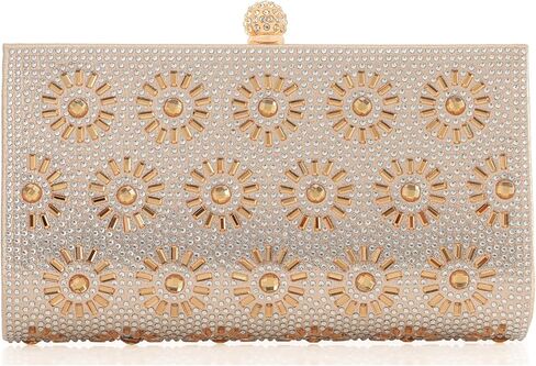 Women's Evening Handbag Crystals Rhinestone Clutch Purse Beaded Sparkly Shoulder Bag for Wedding Prom in Saudi Arabia
