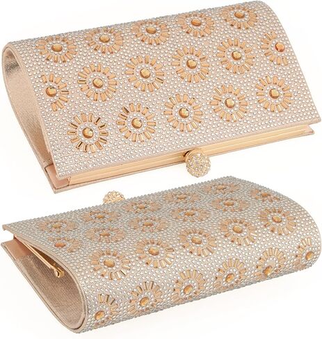 Women's Evening Handbag Crystals Rhinestone Clutch Purse Beaded Sparkly Shoulder Bag for Wedding Prom in Saudi Arabia