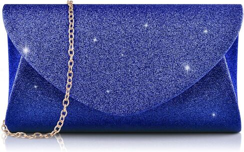 PACETAP محافظ لامعة للنساء، حقائب يد مسائية مغلف بالترتر مع سلسلة، محفظة عصرية لامعة لحفلات الزفاف الرسمية وحفلات الكوكتيل (الشمبانيا) in Kuwait