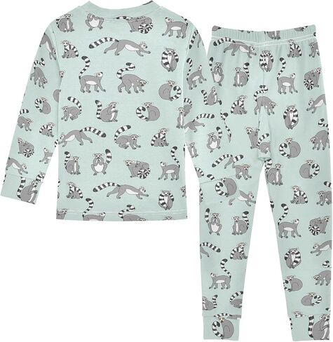 2-Piece Pajamas Sleepwear, Unisex Long-Sleeve PJ Sets in Saudi Arabia