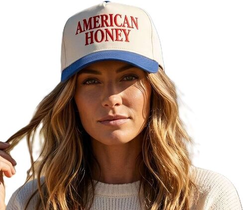 D&Y Retro 2-Tone Canvas Baseball Cap for Women - Funny Embroidered Distressed Snapback, Adjustable Cotton Dad Hat in Saudi Arabia