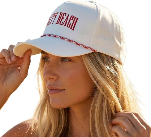 D&Y Retro 2-Tone Canvas Baseball Cap for Women - Funny Embroidered Distressed Snapback, Adjustable Cotton Dad Hat in Saudi Arabia