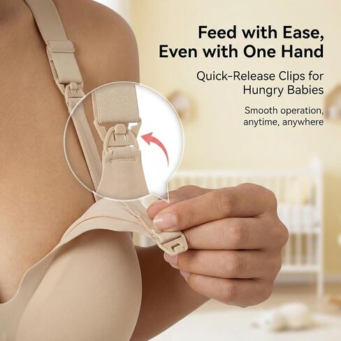 Nursing Bra, Maternity and Pumping Bra for Breastfeeding, Hands-Free Feeding Bra in Kuwait