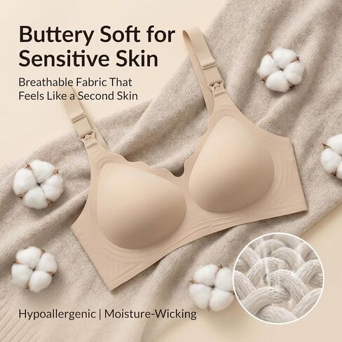 Nursing Bra, Maternity and Pumping Bra for Breastfeeding, Hands-Free Feeding Bra in Kuwait