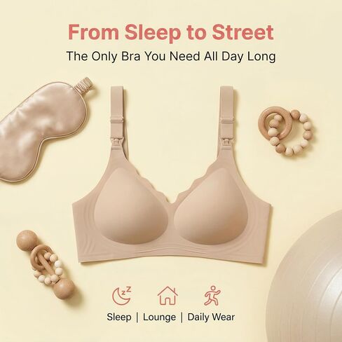 Nursing Bra, Maternity and Pumping Bra for Breastfeeding, Hands-Free Feeding Bra in Kuwait