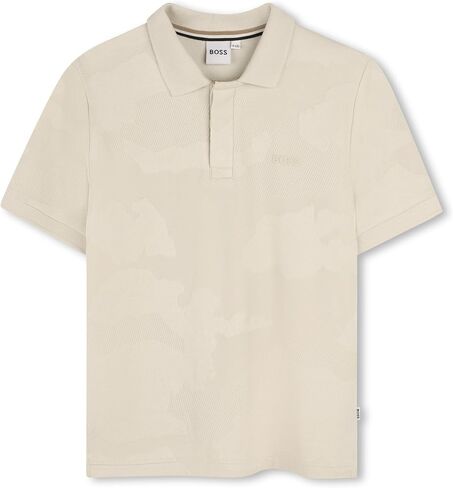 BOSS Boys' Boys Short Sleeve Polo Kids Short Sleeve Cotton Classic Fit Polo in Kuwait