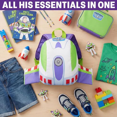 Get Trend Disney Pixar Toy Story Kids Backpack with Wings Buzz Lightyear Boys Lightweight 15in Book Bag Elementary School Bag in Saudi Arabia