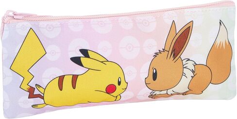 Girls Pokemon Backpack + Lunch Bag + Pencil Case 3 Piece Pikachu & Eevee College School Bag Set, Pink, Backpack in Kuwait