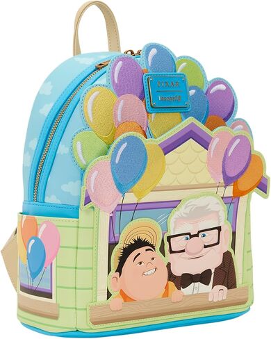 Loungefly Disney: Pixar - Up - Dug - Carl & Russell - حقيبة ظهر صغيرة مطرزة - رائعة للأطفال والكبار - حقائب قابلة للجمع in Kuwait