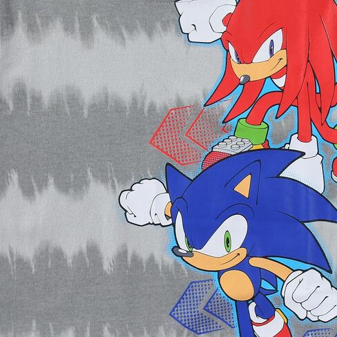 تي شيرت SEGA Sonic the Hedgehog للأولاد بأكمام قصيرة ومجموعة قصيرة شبكية للأطفال الكبار in Kuwait