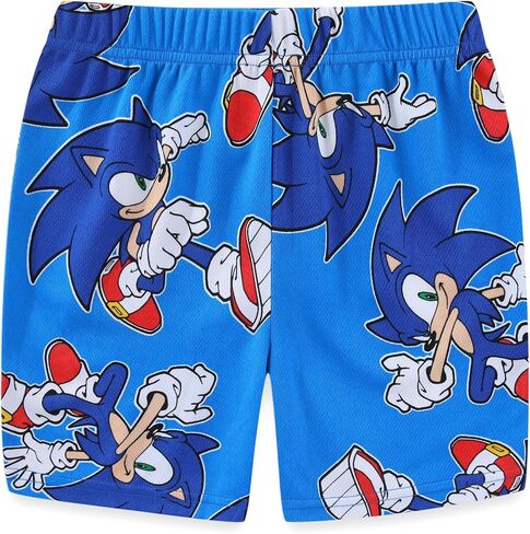 تي شيرت SEGA Sonic the Hedgehog للأولاد بأكمام قصيرة ومجموعة قصيرة شبكية للأطفال الصغار والكبار in Kuwait