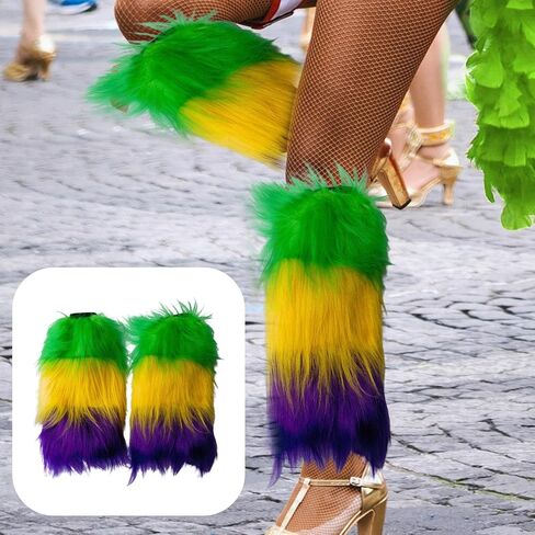 1 Pair Furry Leg Warmers Home Women Kids Fuzzy Boots Cover Furry Leg Warmers in Saudi Arabia