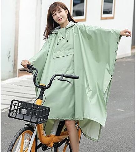 Raincoat For Men And Women Singles Increase Thicker Bicycle Long Full Body Rainstorm Proof Outdoor Cycling Ponc in Saudi Arabia